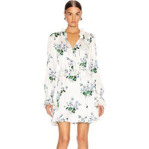 Les Rêveries Silk Floral Picnic Dress